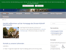 Tablet Screenshot of droste-gymnasium-berlin.de